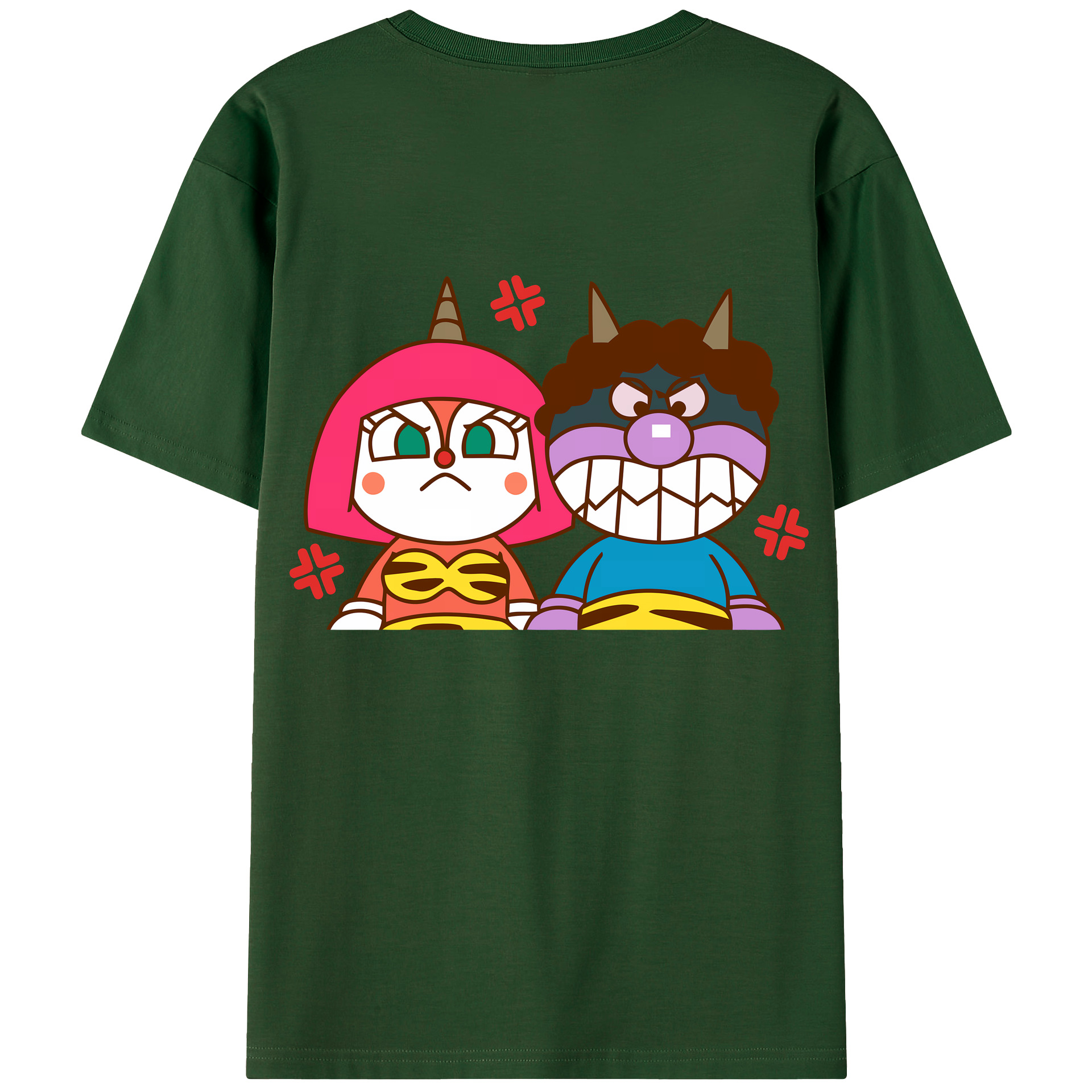 （画像用） アンパンマン Anpanman 綿100％半袖Tシャツ（背面プリント）